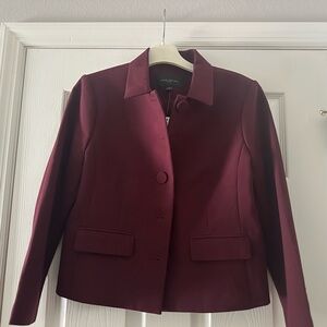 Ann Taylor Factory Deep Red Blazer